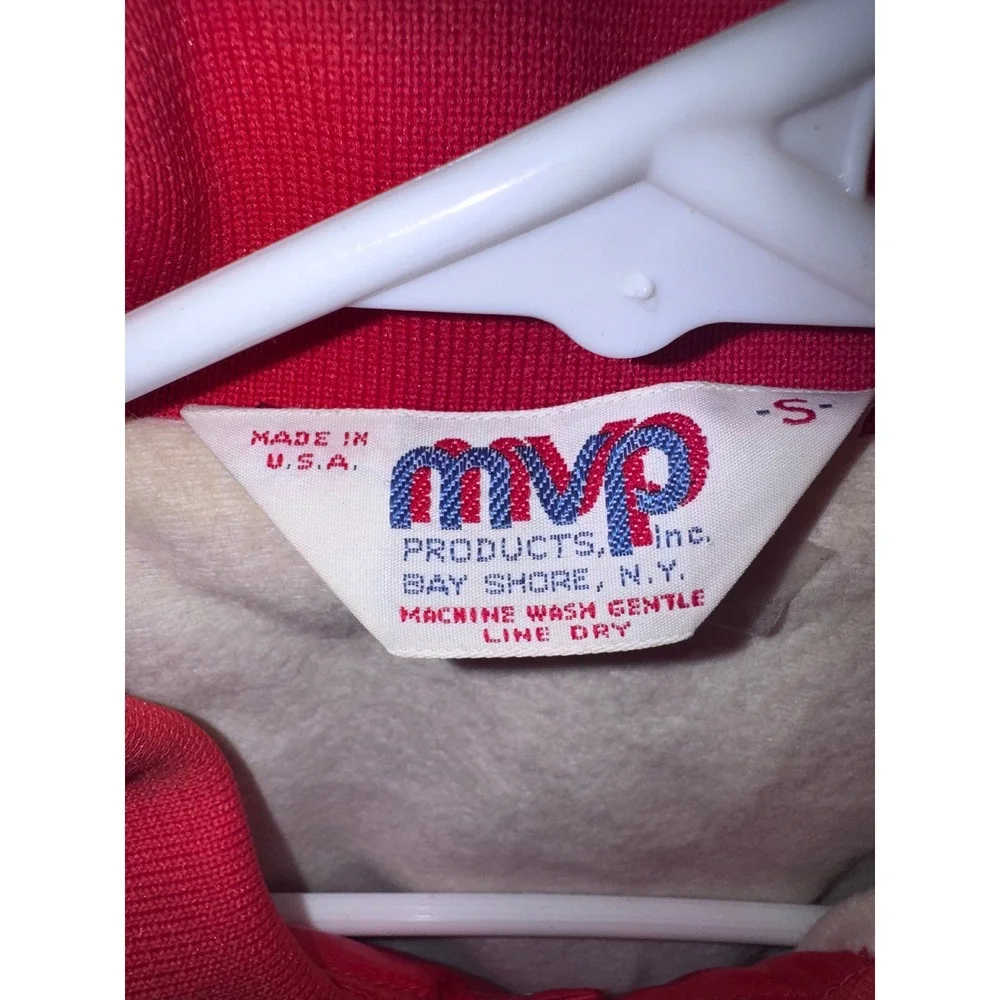 Vintage Coca-Cola Coke Is It Satin Bomber Jacket Red MVP Products USA Small